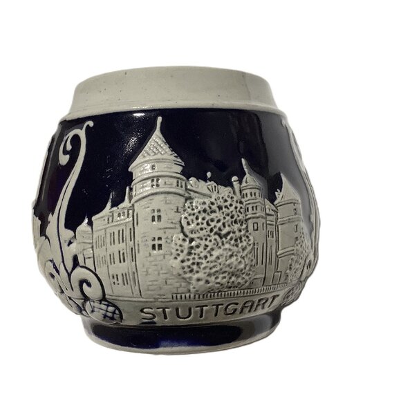 German WEKARA Pottery Mug / Cup Cobalt Blue # 5417 - Picture 2 of 5